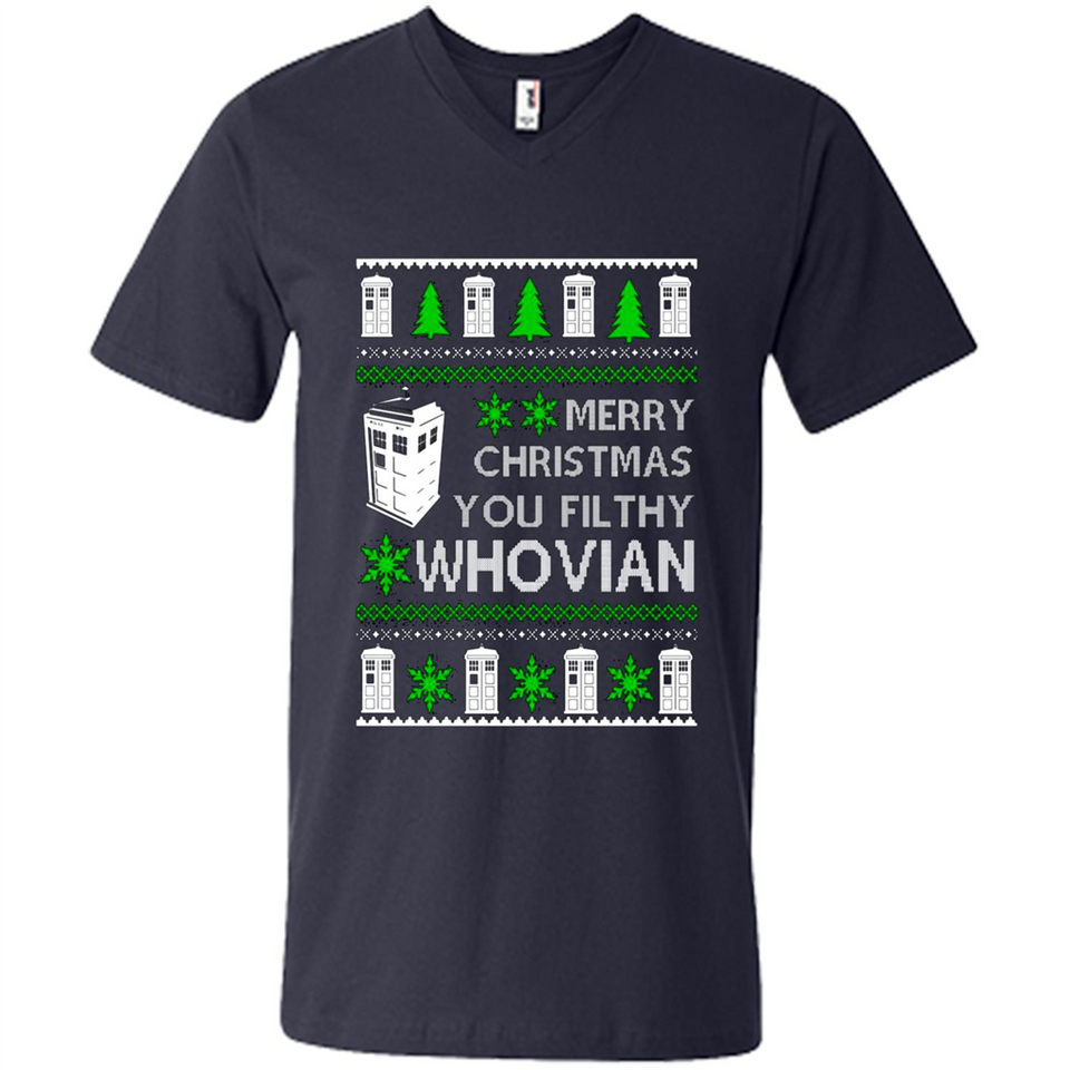 Merry Christmas You Filthy Whovian ugly sweater PINGPONG