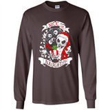 Christmas Shirt, Santa Nice Or Naughty Xmas - Long Sleeve T-Shirt