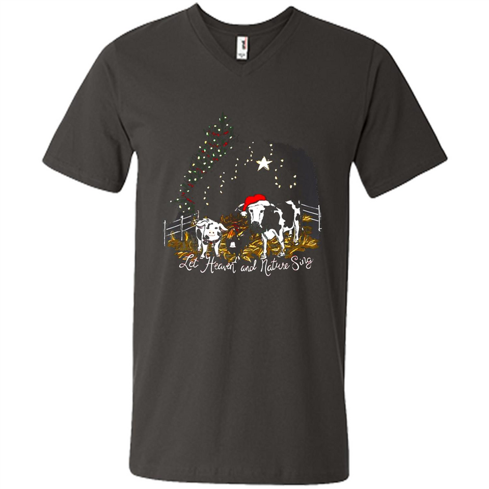 Let Heaven And Nature Sing Christmas Sweater PINGPONG - Men's V-Neck
