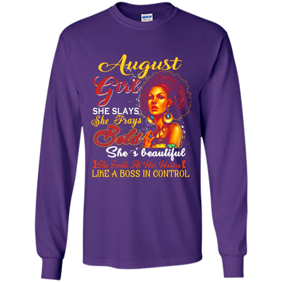 August Girl She Slays She Prays Beautiful Birthday PINGPONG