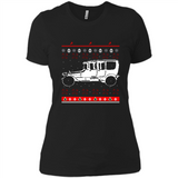 Christmas Ugly Sweater Automobile Ugly Christmas Sweater - Ladies' Boyfriend T-Shirt