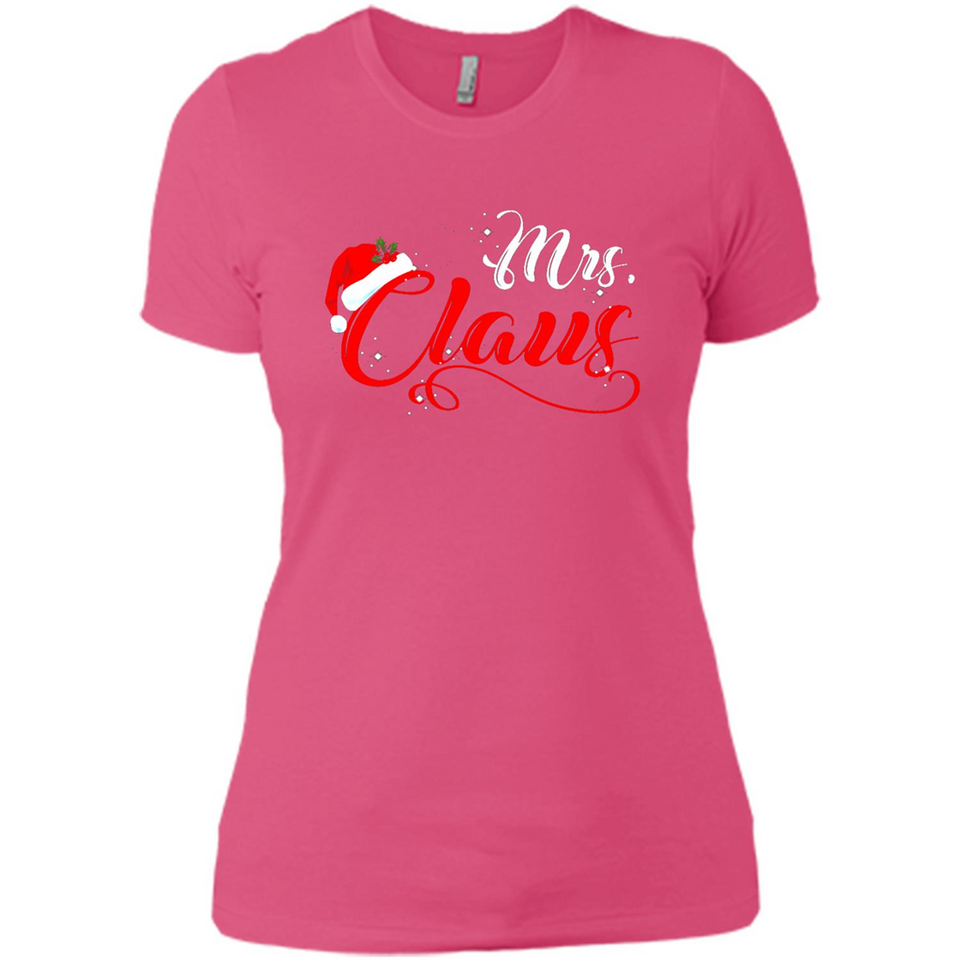 Mrs. Claus Santa Claus Merry Xmas T-Shirt - Ladies' Boyfriend T-Shirt
