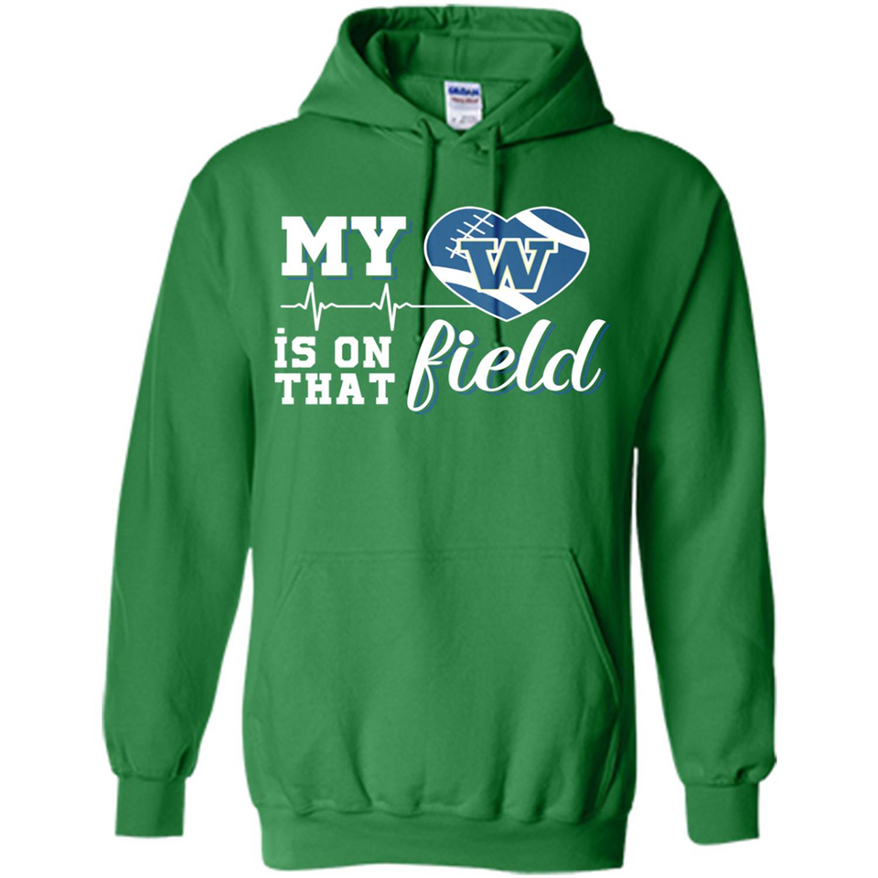 Washington Huskies Football My Heart is on that Field - Hoodie