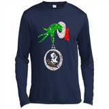 Amazing Florida State Seminoles Glitter Grinch Monogram Ornament Christmas Gift - Canvas Long Sleeve T-Shirt