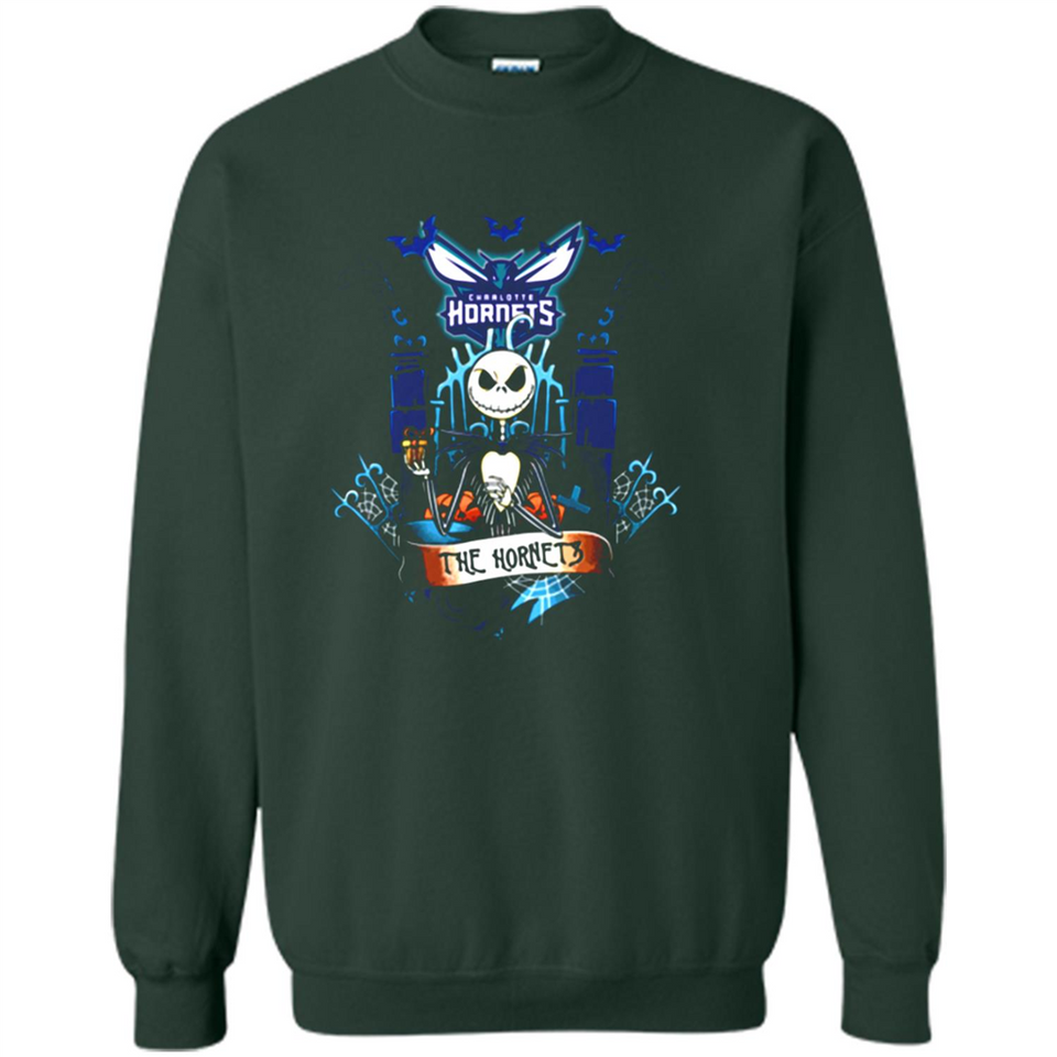 Charlotte Hornets Halloween The Nightmare Before Christmas - Sweatshirt