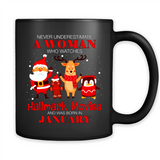 Never Underestimate A January Woman Watches Hallmark Movies Sweatshirt PINGPONG