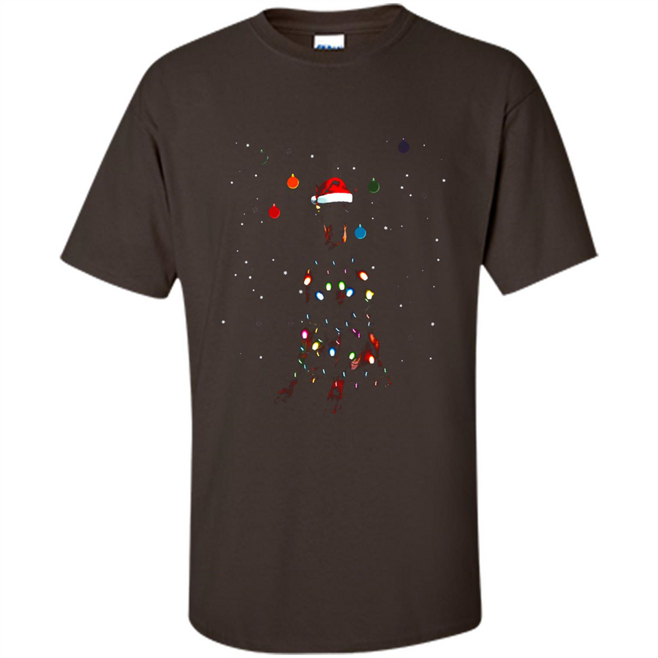 Doberman Santa Lights Christmas Dog Xmas Sweatshirt - Shirt
