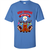 Pittsburgh Steelers NFL Reindeer Funny Merry Christmas And Happy New Year