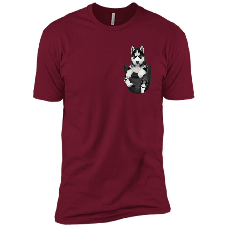 Husky Pocket - Premium Short Sleeve T-Shirt