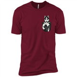 Husky Pocket - Premium Short Sleeve T-Shirt