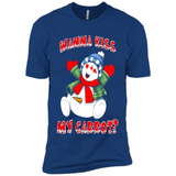 Snowman Wanna Kiss My Carrot Christmas - Premium Short Sleeve T-Shirt