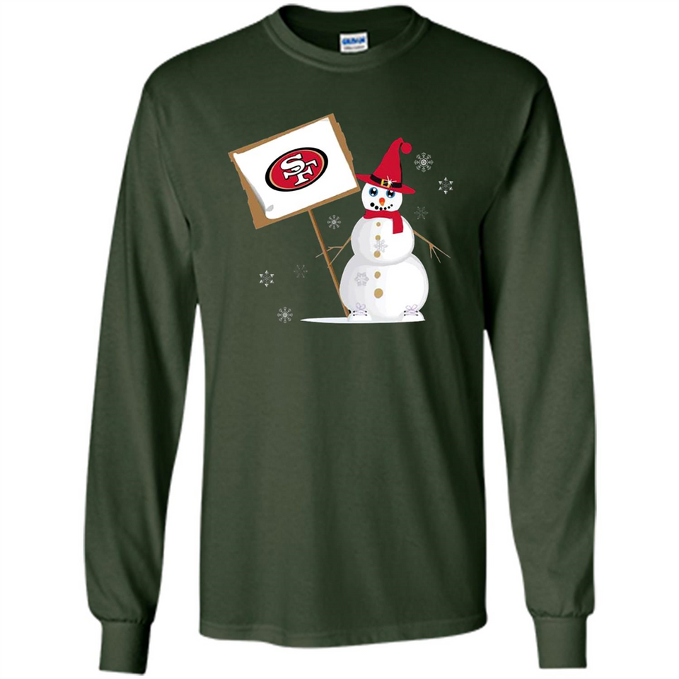 San Francisco 49ers Snowman Funny