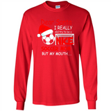 Dear Santa I Really Did Try To Be A Nice Soccer Mom Sweatshirt - Long Sleeve T-Shirt