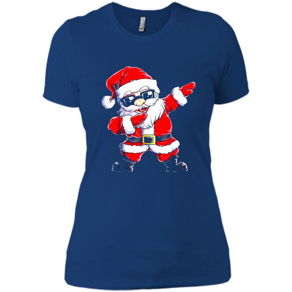 Christmas shirt Dabbing Santa Claus Xmas Gift - Ladies' Boyfriend T-Shirt