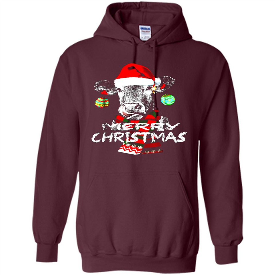 Fabulous Mooey christmas Heifers Cow Christmas lights - Hoodie