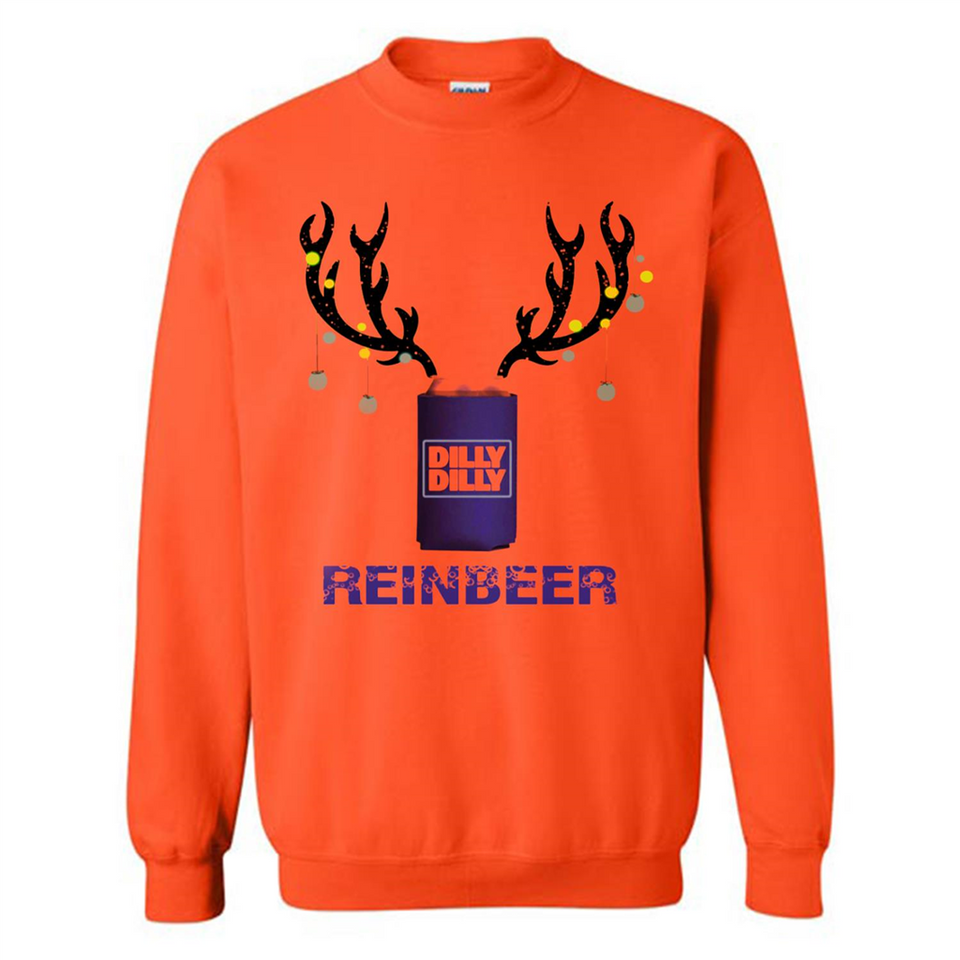 Dilly Dilly Reinbeer Funny Beer Reindeer Christmas Sporty - Sweatshirt