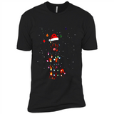 Rottweiler Santa Lights Christmas Dog Xmas Sweatshirt - Premium Short Sleeve T-Shirt