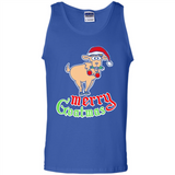 Christmas Merry Goatmas Goat Shirt Santa Hat - Tank Top