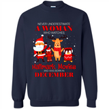 Never Underestimate A December Woman Watches Hallmark Movies Sweatshirt PINGPONG