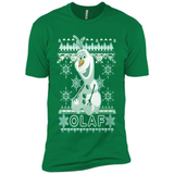 Olaf frozen ugly christmas sweater - Premium Short Sleeve T-Shirt