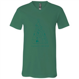 Merry Catmas Funny Cat Christmas Tree Sweatshirt - Canvas Unisex V-Neck