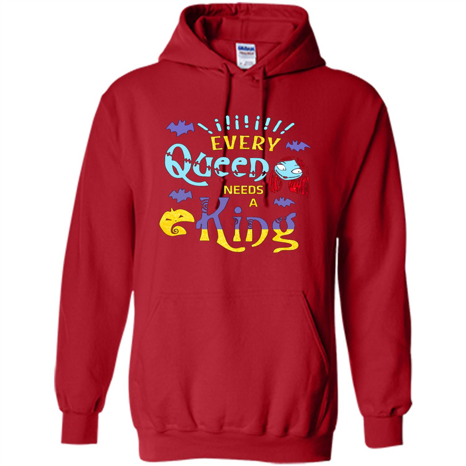 Nightmare Before Christmas Shirt - Sally Glitter Shirt - Every Queen needs a King PINGPONG