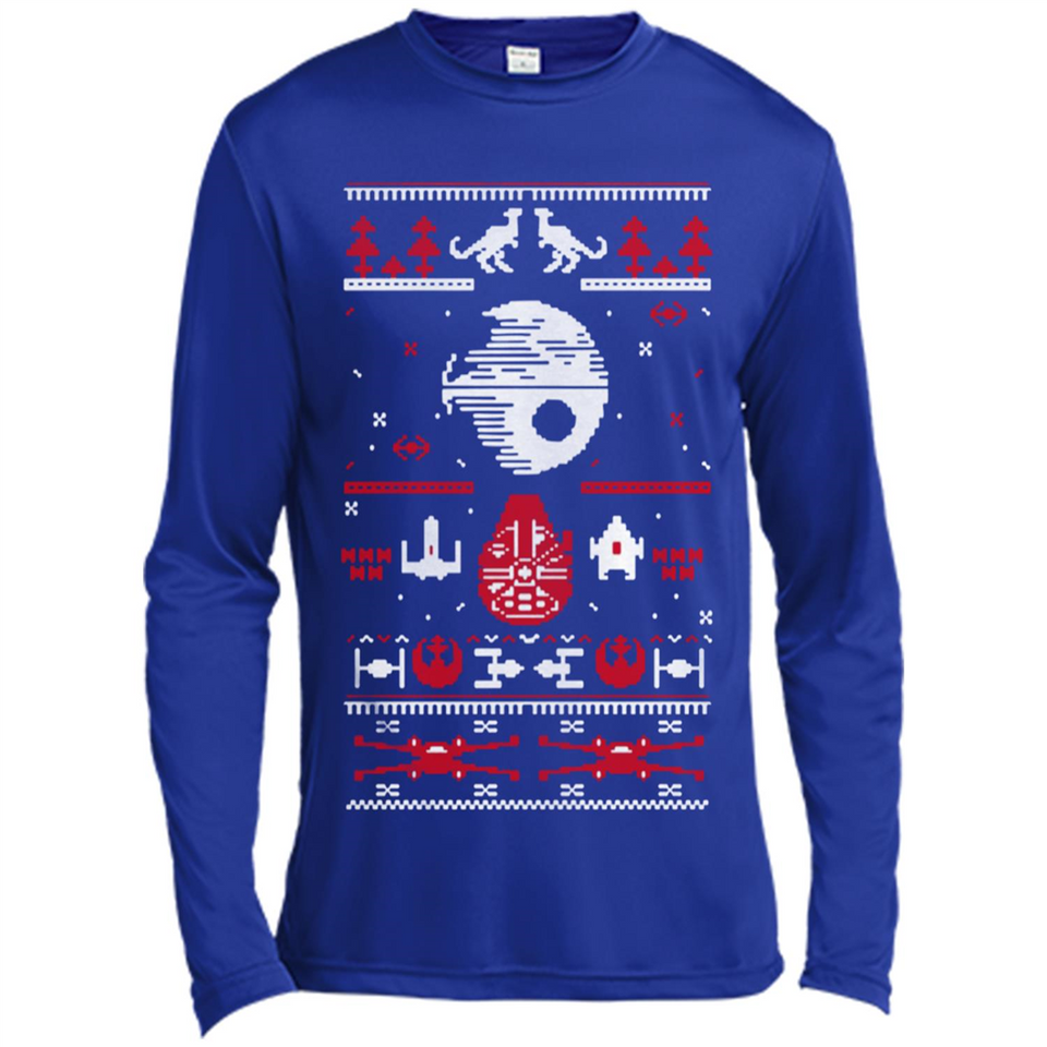 Star Wars Ugly Christmas Sweater - Canvas Long Sleeve T-Shirt