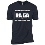 Prevent Forest Fires Rake America Great Again Shirt PINGPONG - Premium Short Sleeve T-Shirt