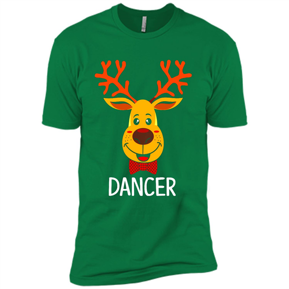Dancer Santa Claus Funny Xmas Holiday T-Shirt - Premium Short Sleeve T-Shirt