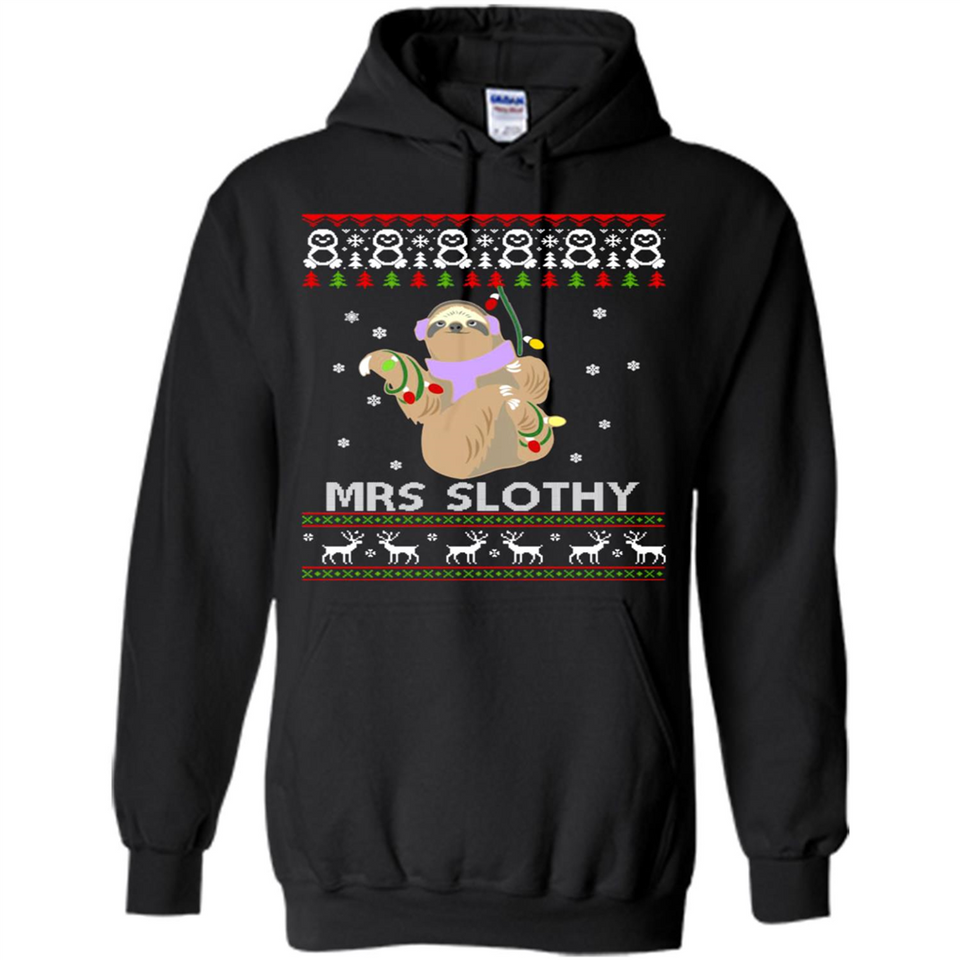 Mrs Slothy Christmas - Hoodie
