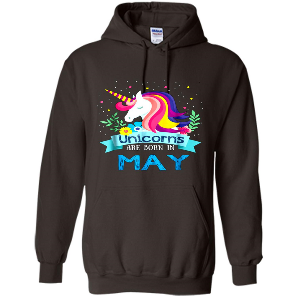 Unicorns are born in May Birthday Rainbow Gift Ladies Custom