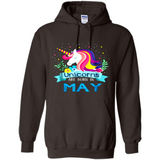 Unicorns are born in May Birthday Rainbow Gift Ladies Custom