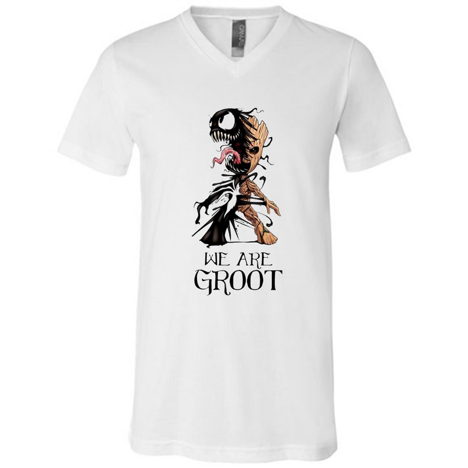 We Are Groot Venom MERCHCUTE - Canvas Unisex V-Neck