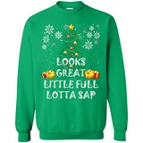 Looks Great Little Full Lotta Sap Funny Christmas Tree Mug PINGPONG - Sweatshirt