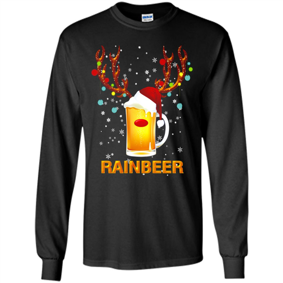 Rainbeer Funny Reindeer Beer Lover