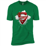Detroit Red Wings And Superman Fans - Premium Short Sleeve T-Shirt
