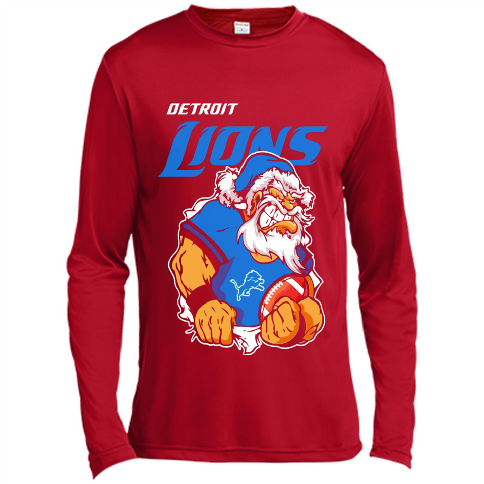 Grumpy Santa Claus Detroit Lions Football Team PINGPONG