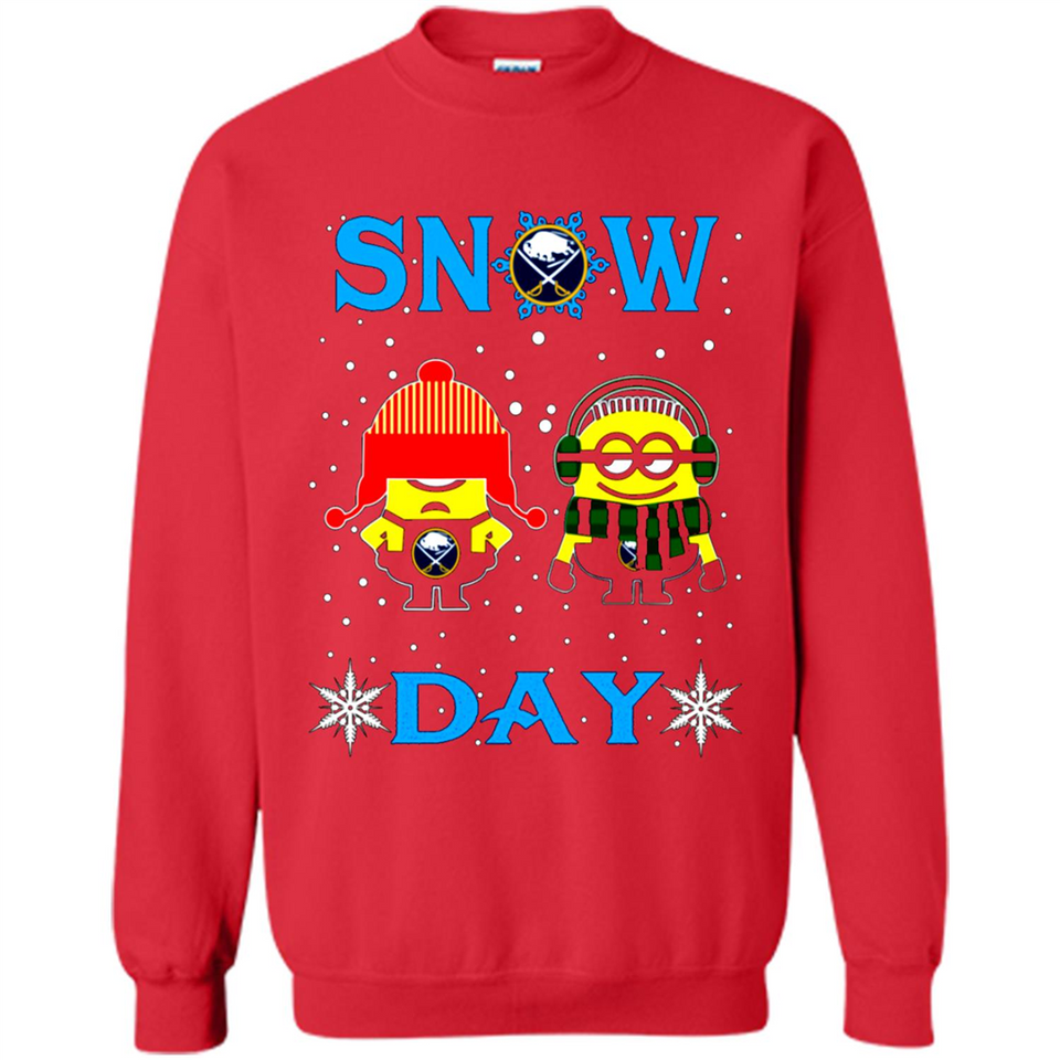 Snow Day Shirt For Buffalo Sabres Vs Minion Fans pingpong
