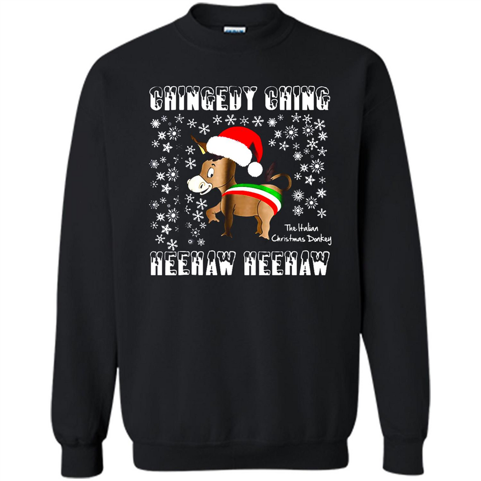 Amazing Dominick The Christmas Donkey-Italian Christmas Donkey - Sweatshirt