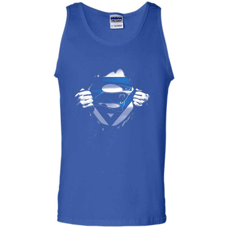 Carolina Panthers And Superman Fans - Tank Top