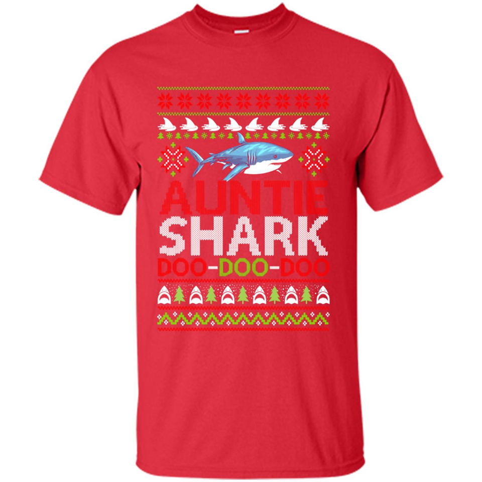Auntie shark Doo Doo Doo Christmas - Shirt