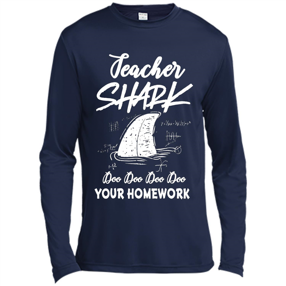 Teacher Shark Doo Doo Doo Your Homework Shirt Ladies' Boyfriend