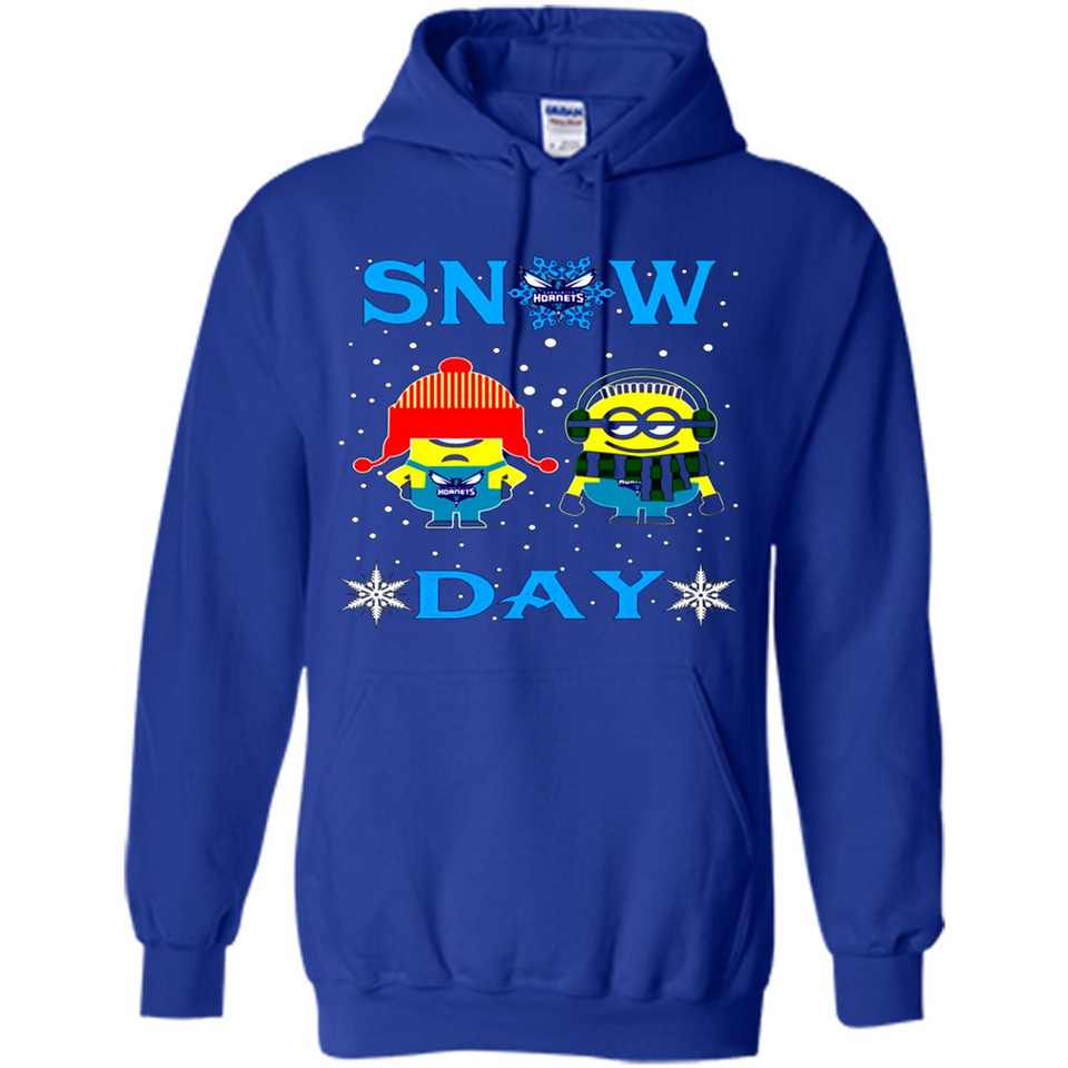 Snow Day Shirt For Charlotte Hornets Vs Minion Fans pingpong