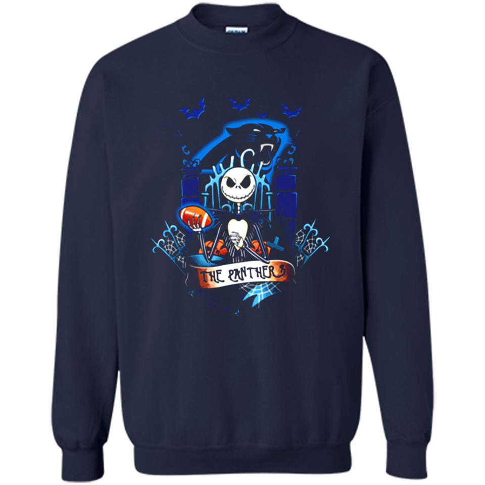 Carolina Panthers Halloween The Nightmare Before Christmas - Sweatshirt