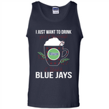 I Just Want To Drink Hot Chocolate & Watch Toronto Blue Jays Ugly Christmas Sweater PINGPONG