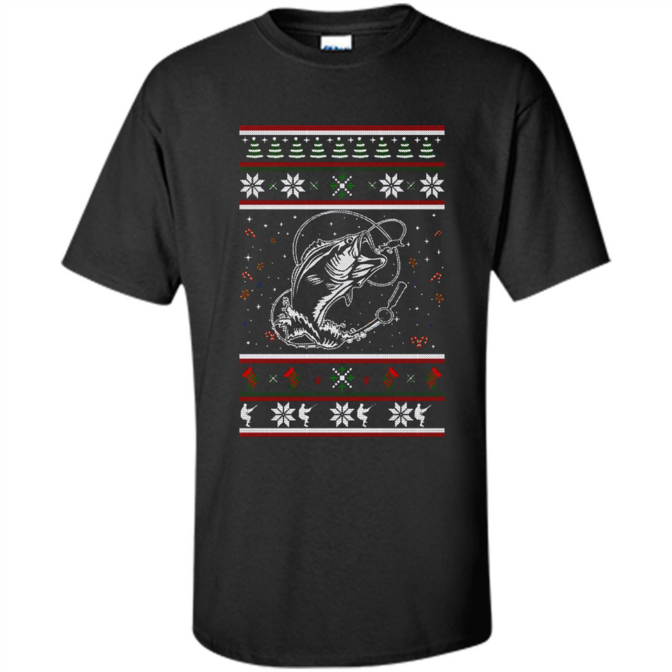 Christmas Ugly Sweater Fishing Ugly Christmas Sweater - Shirt