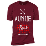 Aunt Shirt Buffalo Plaid Family Camp Bear Tee - Premium Short Sleeve T-Shirt