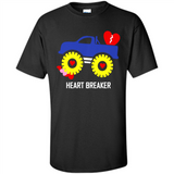 HEART BREAKER BLUE MONSTER TRUCK VALENTINE'S DAY