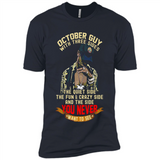 October Guy With Three Sides Quiet Fun Crazy - Premium Short Sleeve T-Shirt