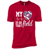 Philadelphia Eagles Football My Heart is on that Field - Premium Short Sleeve T-Shirt